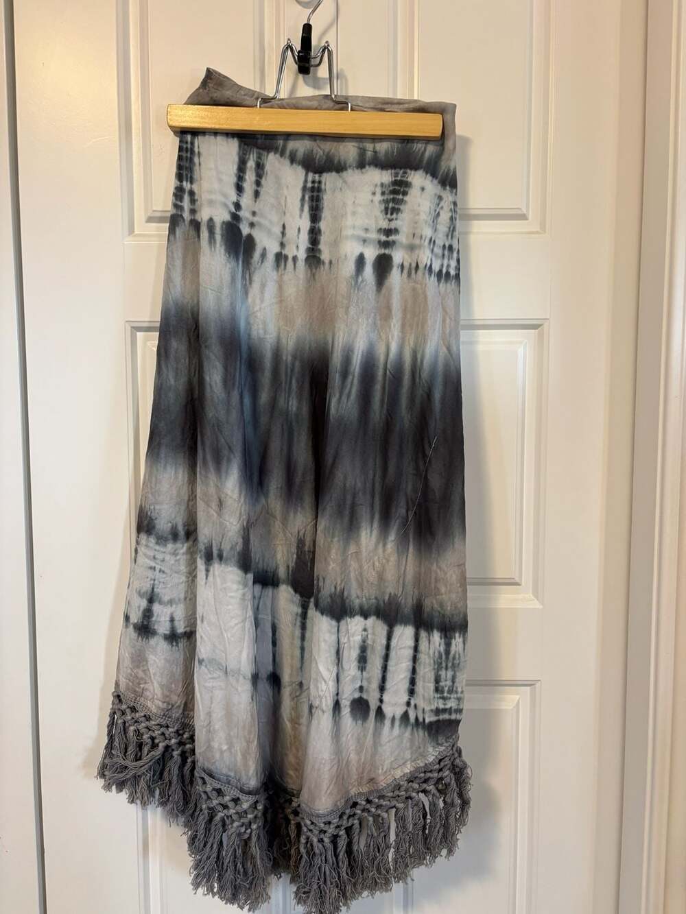 Design Closet by Billabong Tie-Dye skirt with Fringe